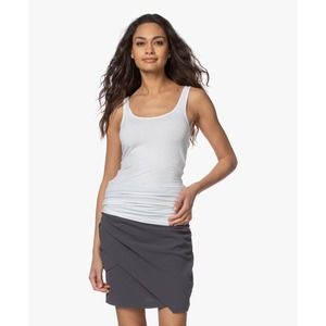 James Perse Women's Daily Cotton Spandex Stretch Long Tank Top Tee T-Shirt